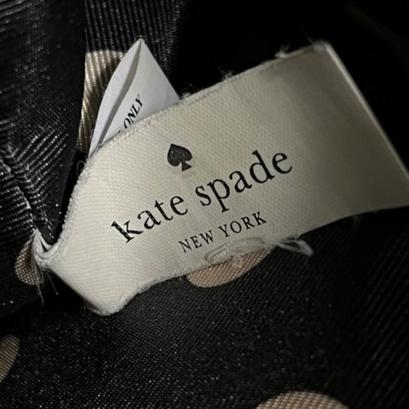 KATE SPADE New York Tri-Compartment Black Textured Patent Leather Tote - Picture 4 of 16